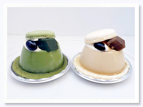 とろけるほうじ茶ムース・とろける抹茶ムース